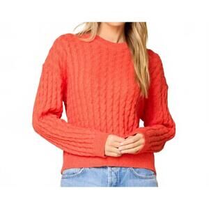NEW STITCHES & STRIPES kenley pullover in picante